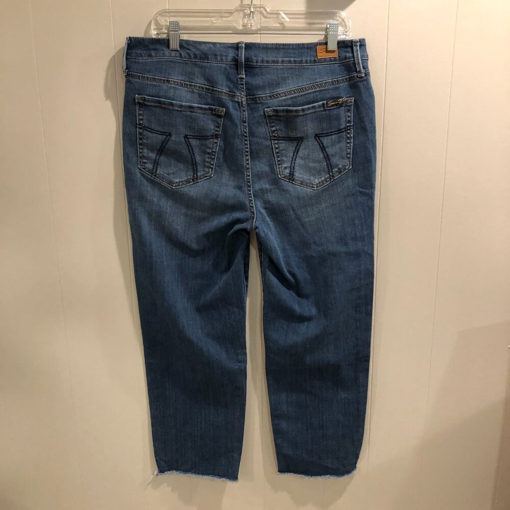 Seven7 Tower Straight Crop Jeans, Size 12 - Picture 6 of 9
